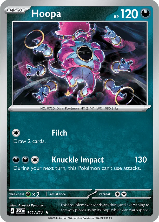 Hoopa (Holo) Ascended Heroes Rare 141/217 by Shark Pop Culture on MYNTED