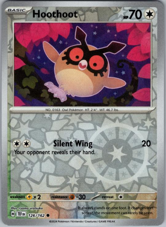 Hoothoot [Reverse Holo] 126 Pokemon Temporal Forces by Moe‘s Vault on MYNTED