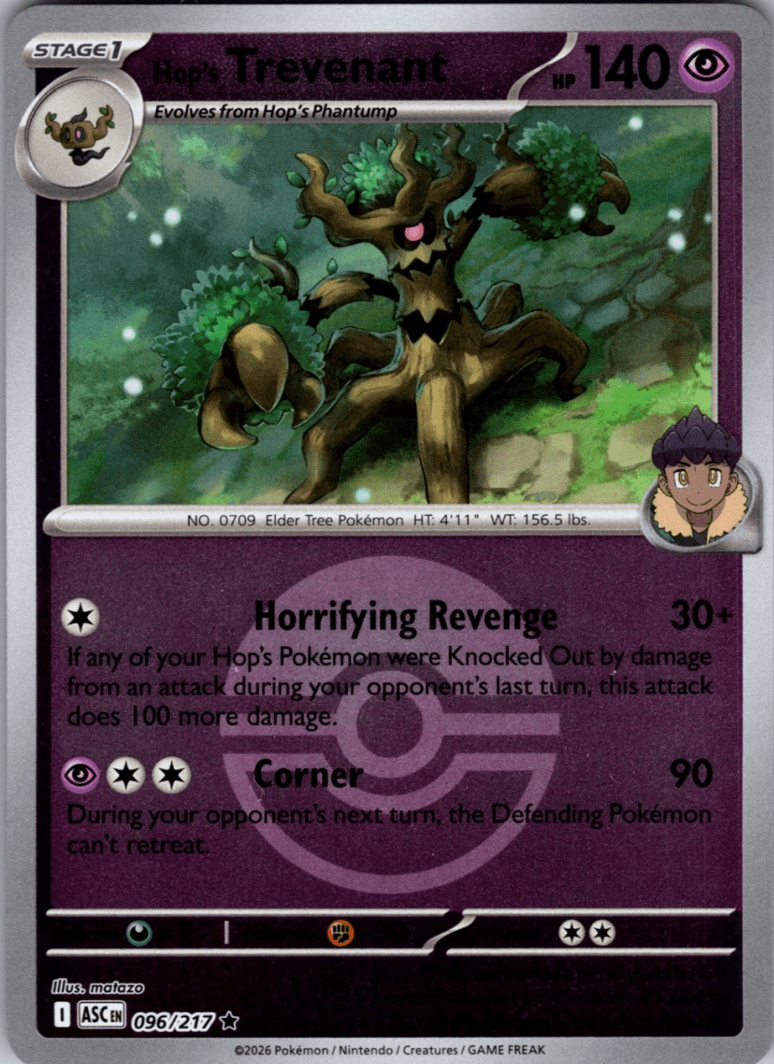 Hop's Trevenant - 096/217 (Poke Ball) - ME: Ascended Heroes (ASC) by SAFAQATI on MYNTED