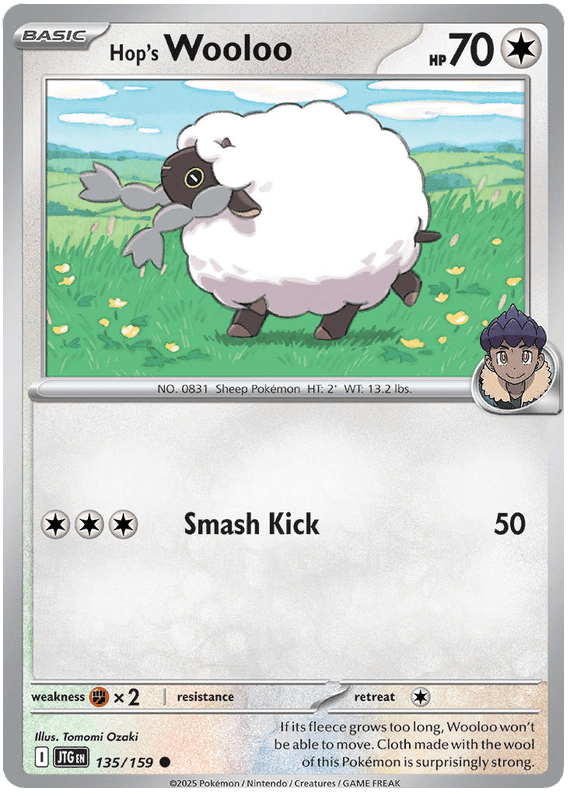 Hop's Wooloo 135/159 Common | Scarlet & Violet – Journey Together by Worth the XP on MYNTED