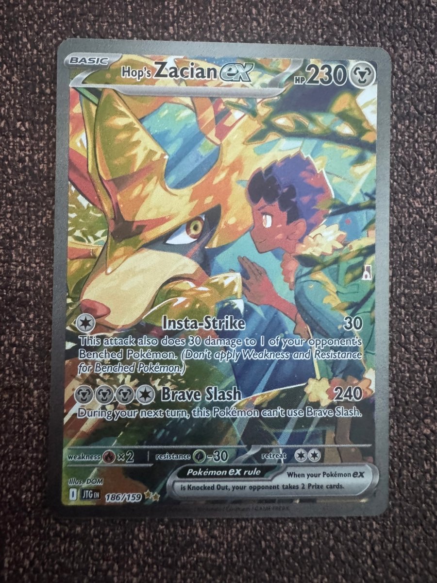Hop's Zacian EX - 186/159 by The Archive Stop on MYNTED