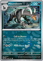 Houndoom - 063/131 (Poke Ball Pattern) - SV: Prismatic Evolutions (PRE) by SAFAQATI on MYNTED