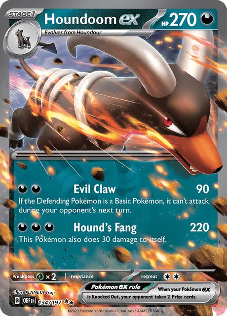 houndoom ex obsidian flames 134/197 by ISB Collector on MYNTED