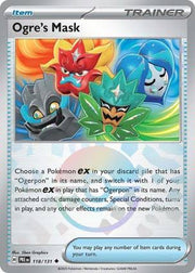 Ogre's mask POKEBALL REVERSE HOLO Prismatic Evolutions 118/131