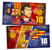 Hristo Stoitchkov FC Barcelona - SPECIMEN 10 euro UNCB banknote by UNCB on MYNTED