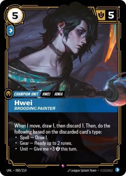 Hwei - Brooding Painter 080/219 (Unleashed) by Master X on MYNTED