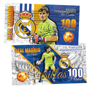 Iker Casillas 100 Pesos UNCB banknote by UNCB on MYNTED
