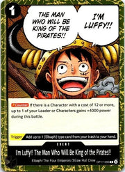 I'm Luffy!! The Man Who Will Be King of the Pirates!! OP17-096 (The World's Strongest Warriors) by Moe‘s Vault on MYNTED