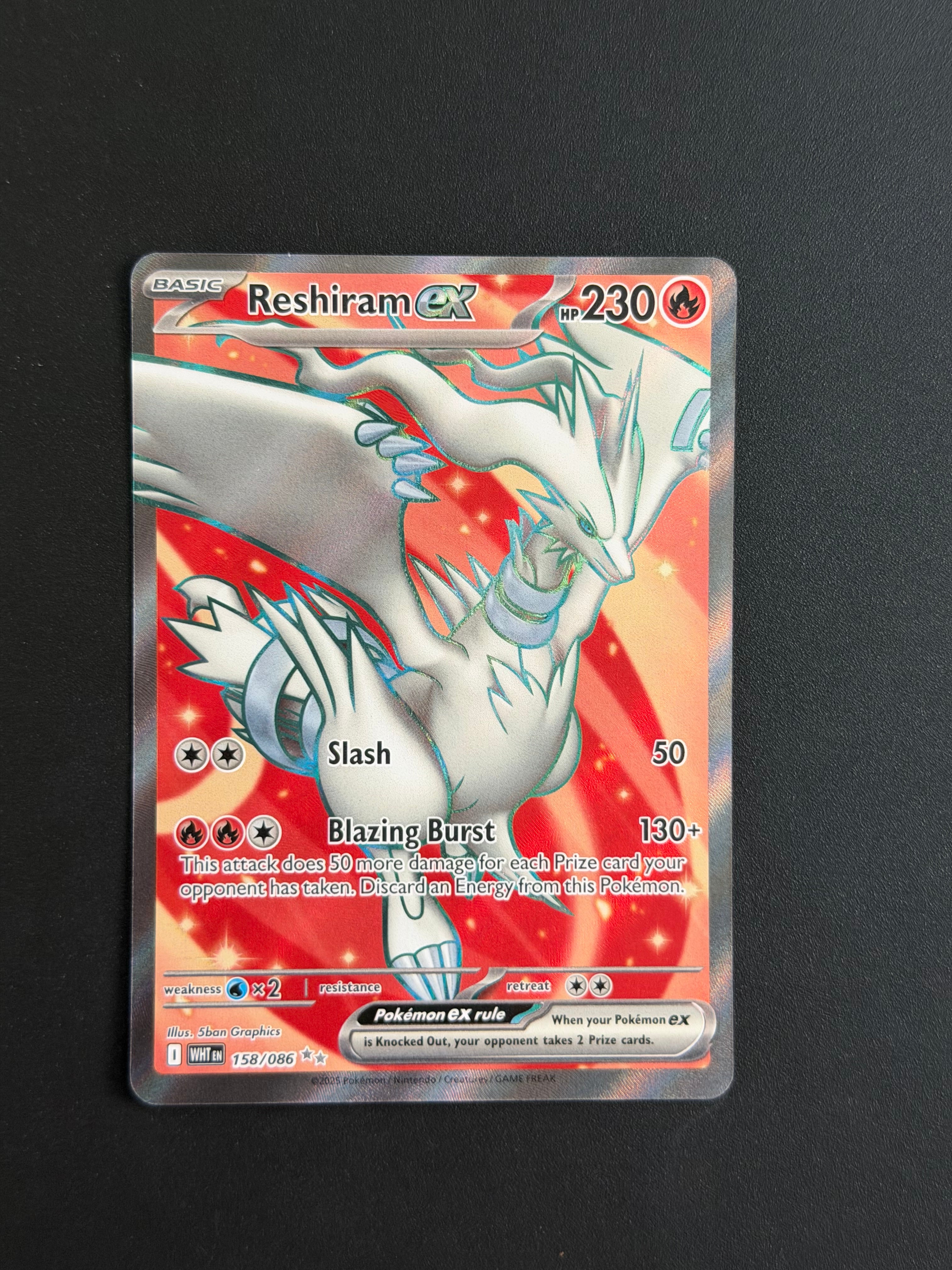 Reshiram EX - White Flare 158/086