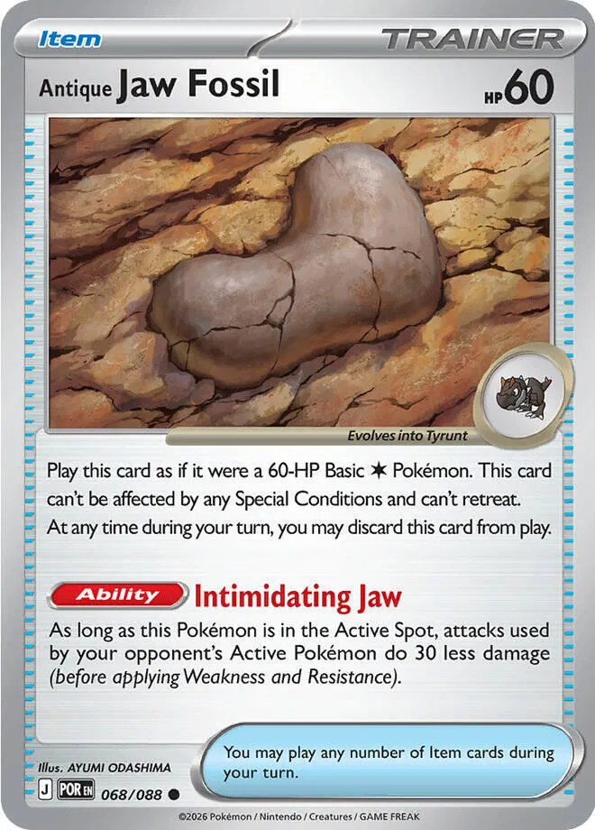 068/088 Antique Jaw Fossil - Reverse Holo - Perfect Order