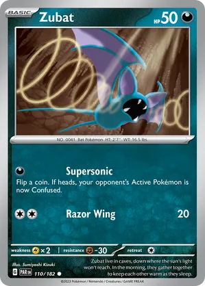 110/182 Zubat - Paradox Rift