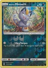 Meowth De Alola [Reverse Holo] #78 Pokemon Spanish Sun & Moon