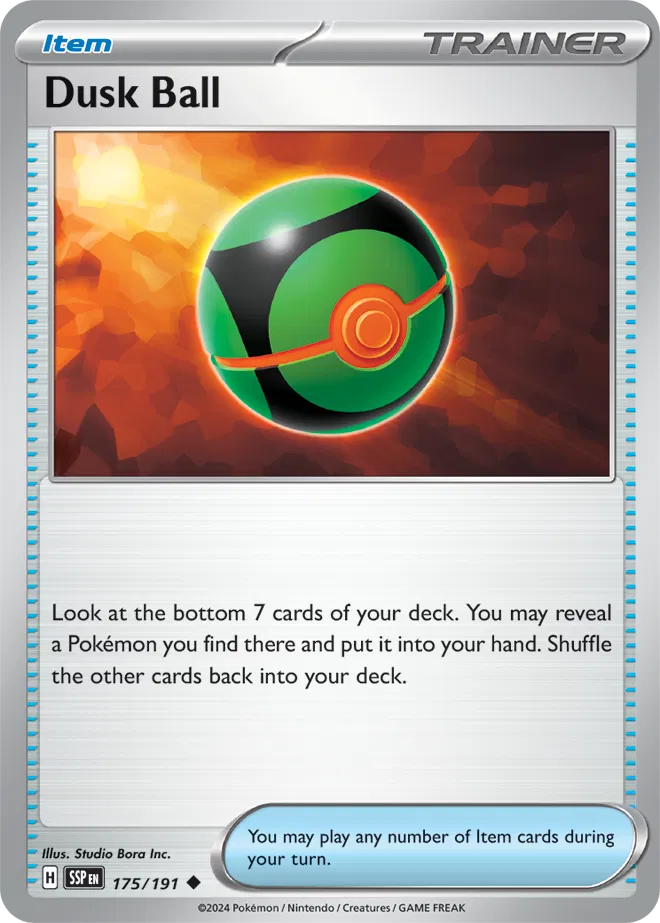 Dusk Ball #175 Rev Holo - Surging Sparks