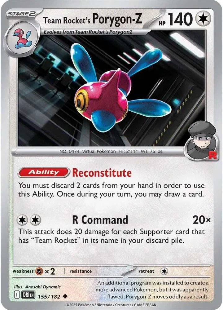 Team Rocket's Porygon-Z #155 - Destined Rivals