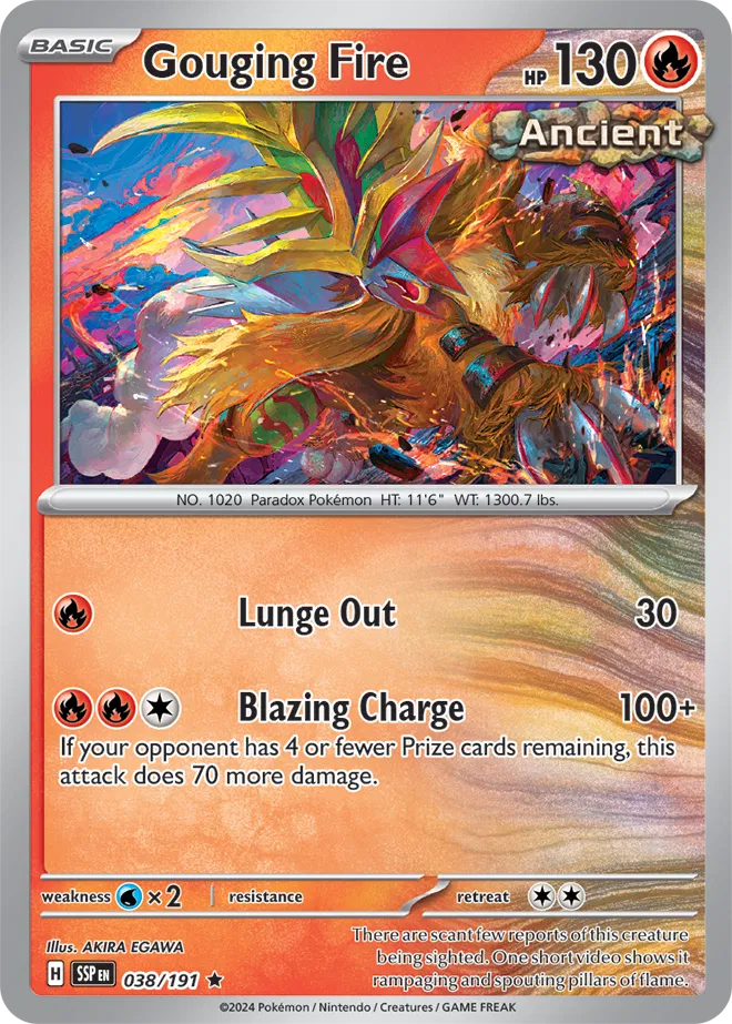 Gouging Fire #038 Rev Holo - Surging Sparks