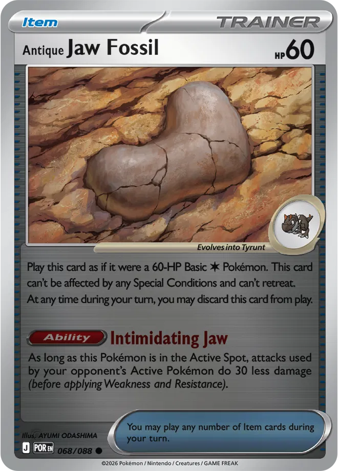 Antique Jaw Fossil #068 Rev Holo - Perfect Order