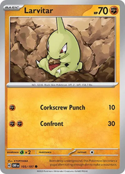 105/197 Larvitar - Obsidian Flames
