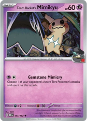 Team Rocket's Mimikyu #087 Rev Holo - Destined Rivals