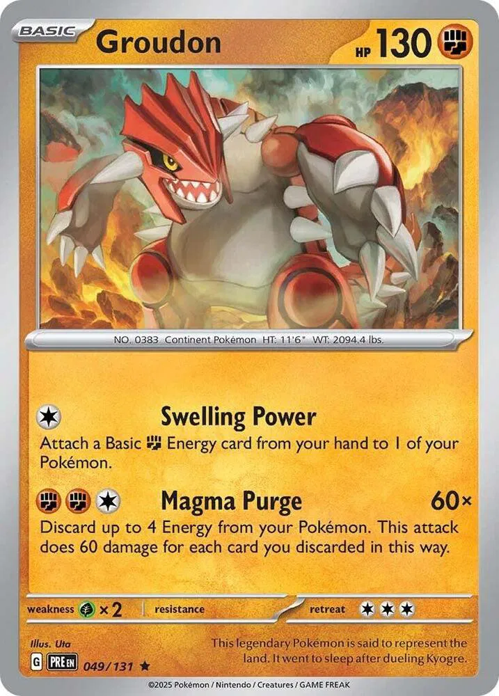 Groudon #049 Holo - Prismatic Evolutions
