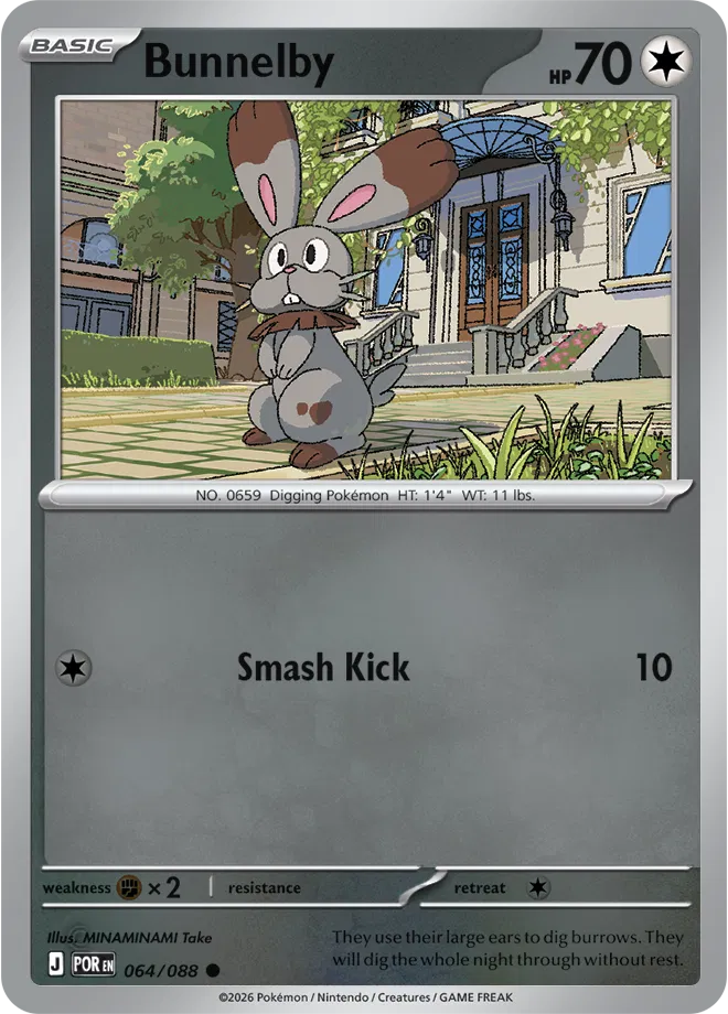 Bunnelby #064 Rev Holo - Perfect Order