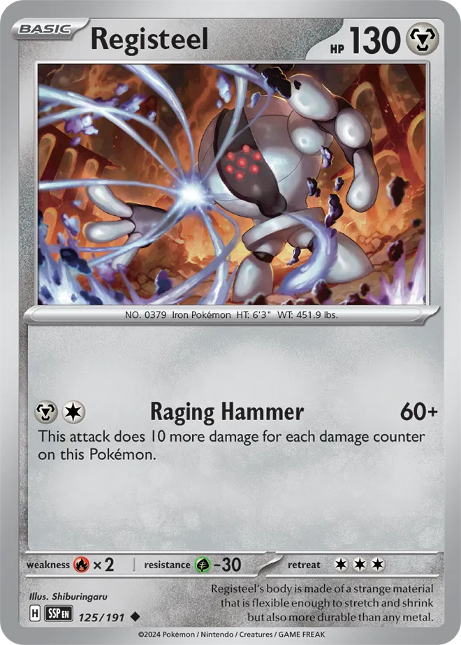 125/191 Registeel - Surging Sparks
