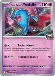 Team Rocket's Wobbuffet #082 Holo - Destined Rivals