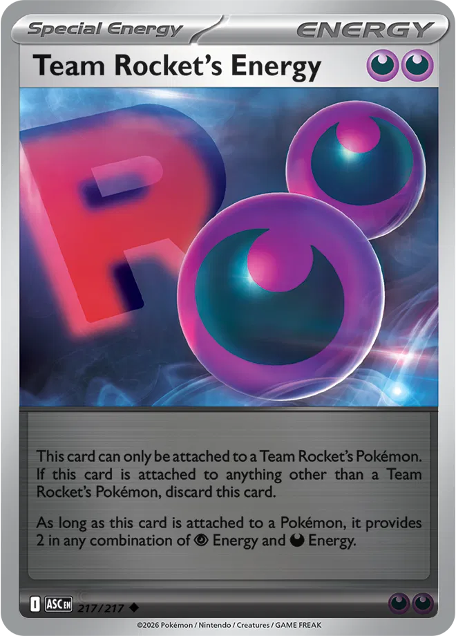 217/217 Team Rocket's Energy - Reverse Holo - Ascended Heroes