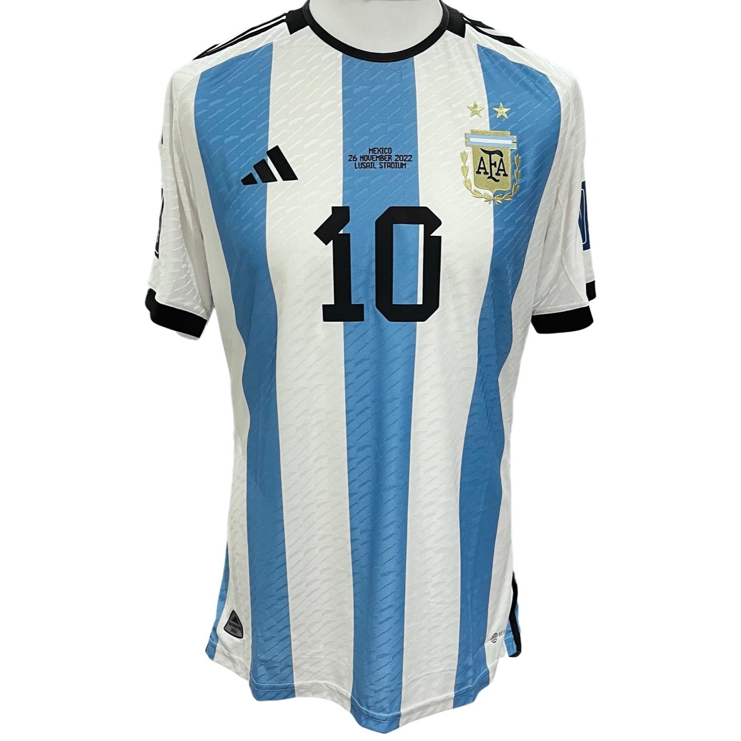 Lionel Messi | Match Issued | 2022 FIFA World Cup | Argentina vs Mexico | Adidas HEAT.RDY Shirt