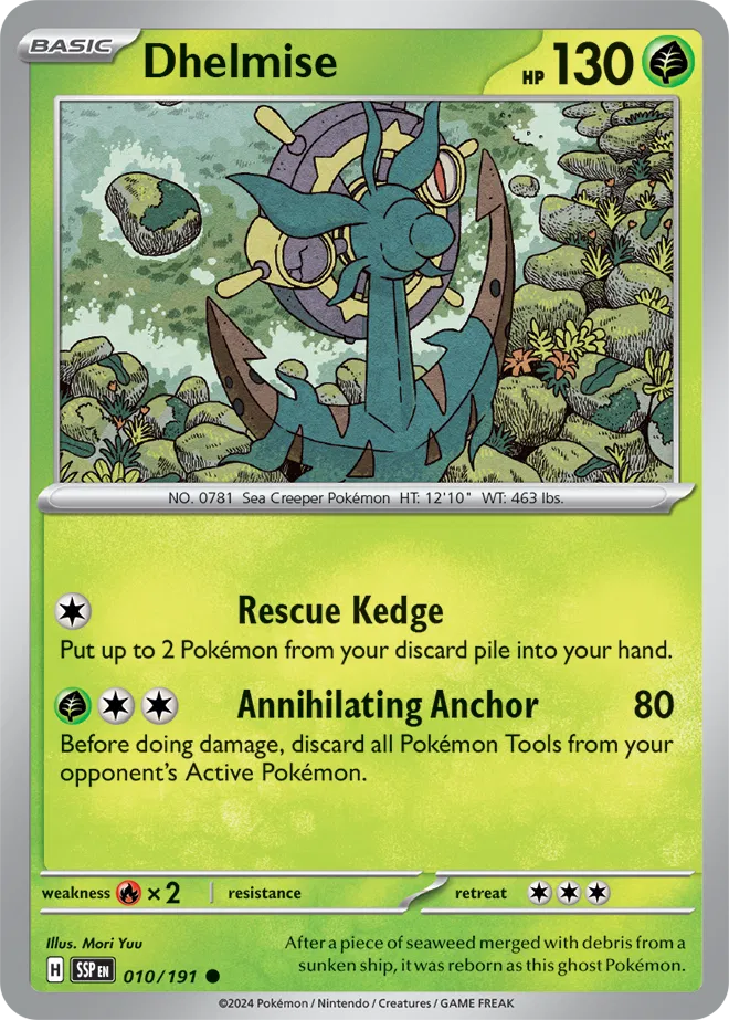 Dhelmise #010 Rev Holo - Surging Sparks