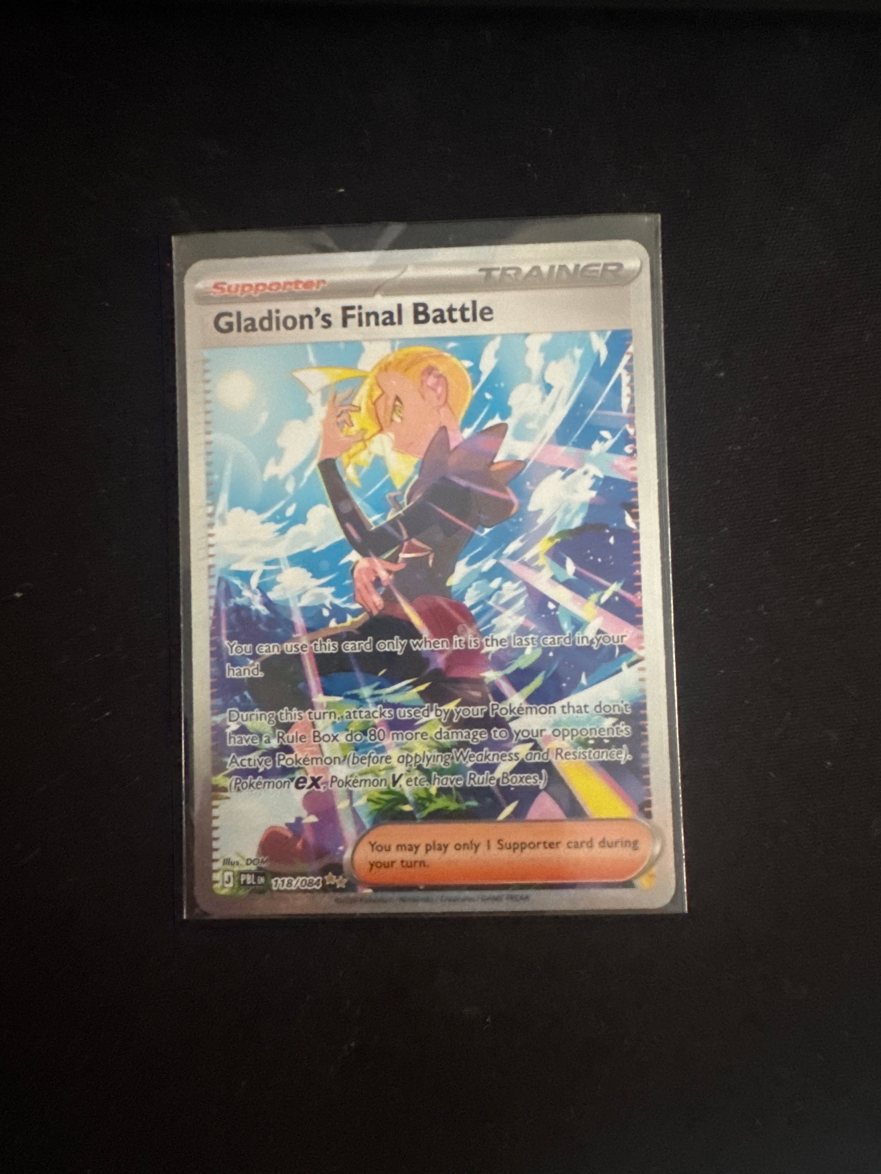Gladion's Final Battle Pitch Black Special Illustration Rare 118/084