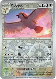 Pidgeot 018/165 - Reverse Holo (Pokemon 151)