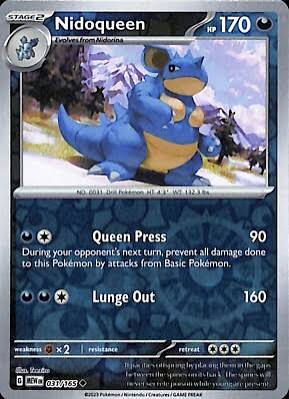 Nidoqueen 031/165 - Reverse Holo (Pokemon 151)