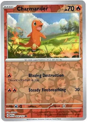 Charmander 004/165 - Reverse Holo (Pokemon 151)