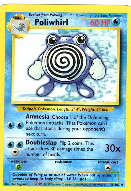Poliwhirl Base set (Unlimited) 38/102