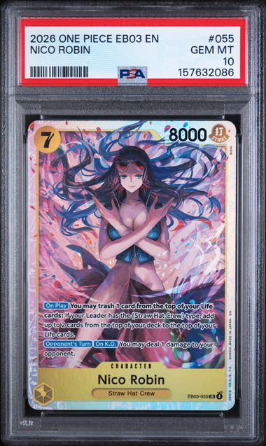 PSA 10 GEM MINT - Nico Robin - EB03-055