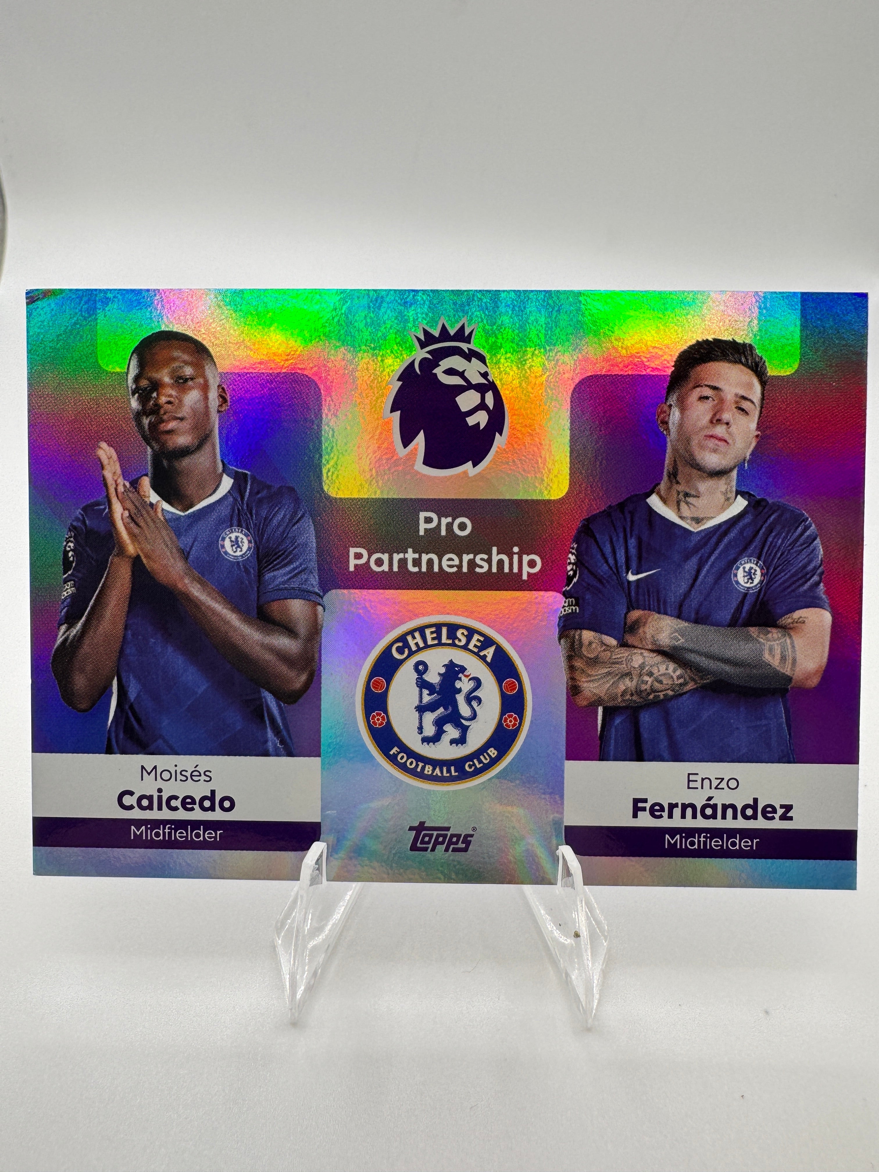 Caicedo & Enzo - Chelsea - Pro Partnership Insert - Topps Chrome Premier League 2026