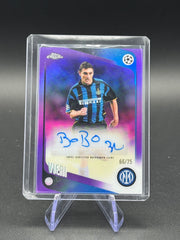 2025-26 Topps Chrome UCL Christian Vieri Legend Auto Purple Refractor 66/75 #CLA-CV Inter Milan