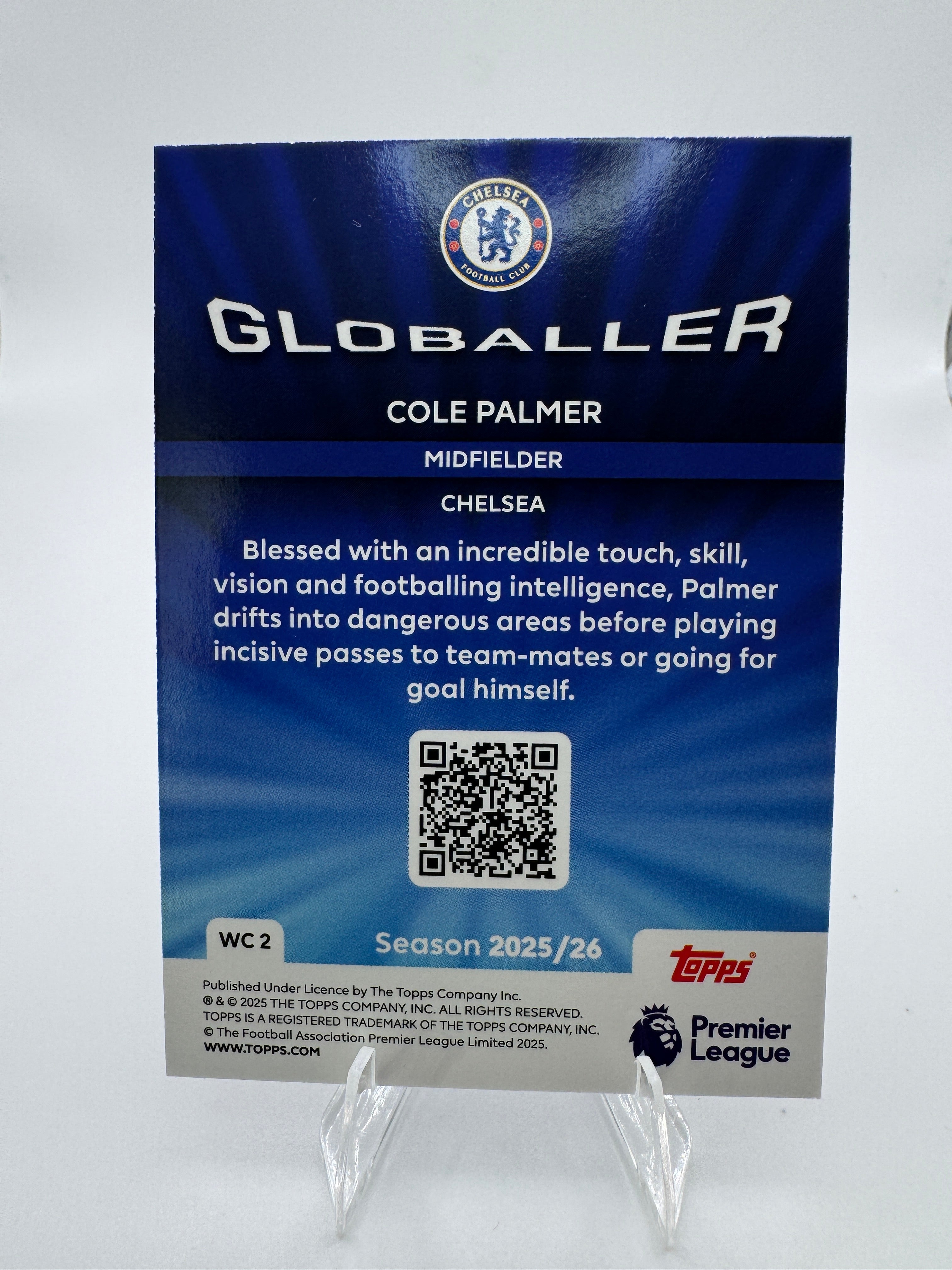 Cole Palmer - Globaller Limited Edition - Chelsea - Topps Premier League