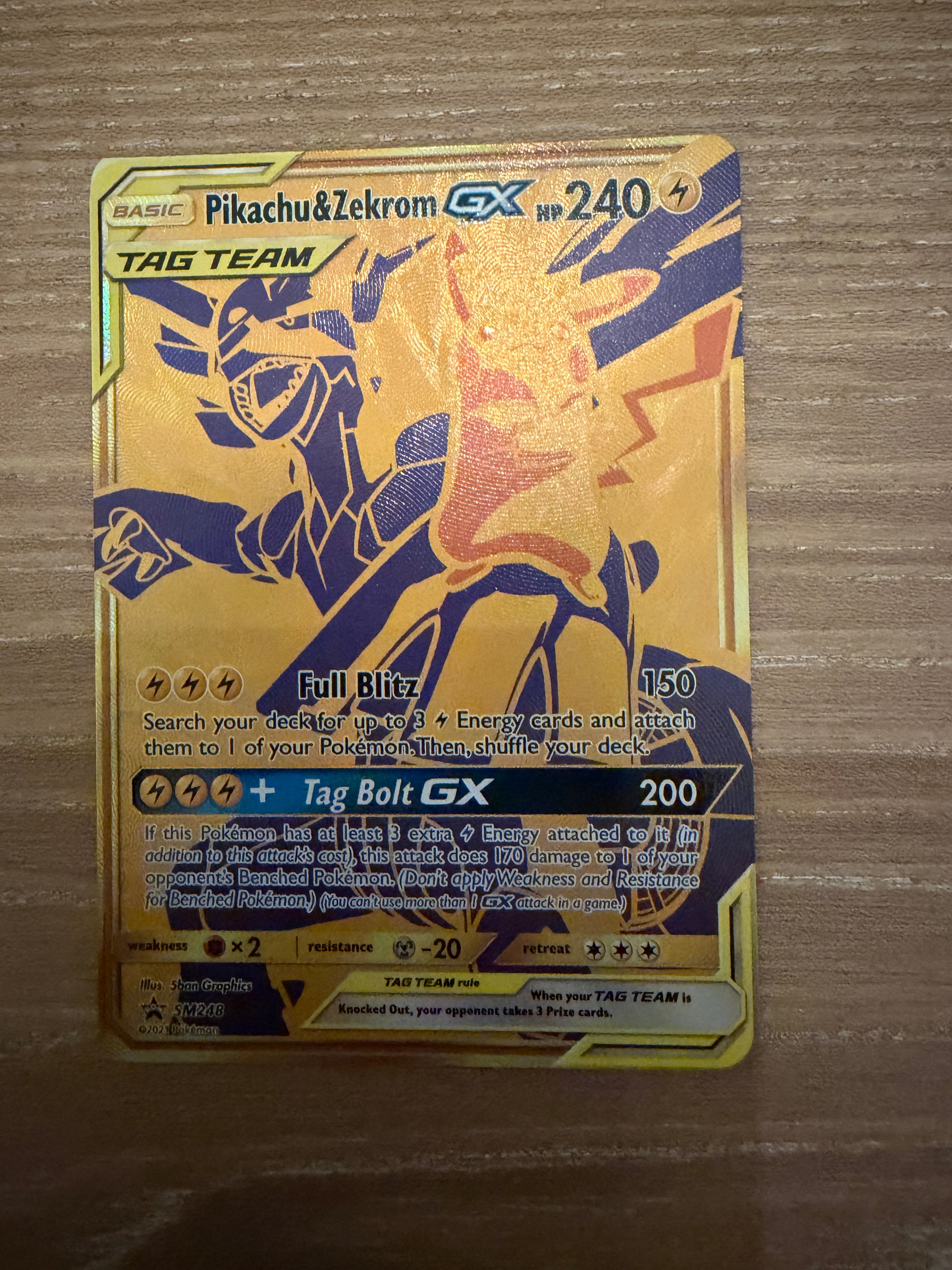 Pikachu & Zekrom GX - SM248 - SM Promos (SMP) - MISCUT