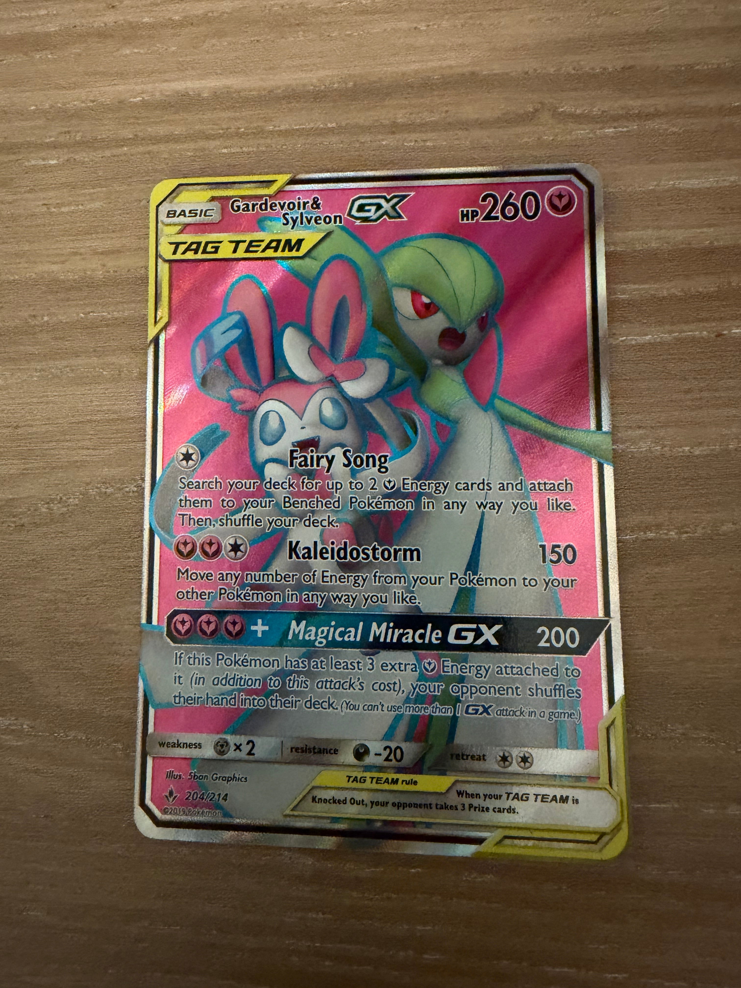 Gardevoir & Sylveon GX (204) (Full Art) - SM - Unbroken Bonds (SM10)