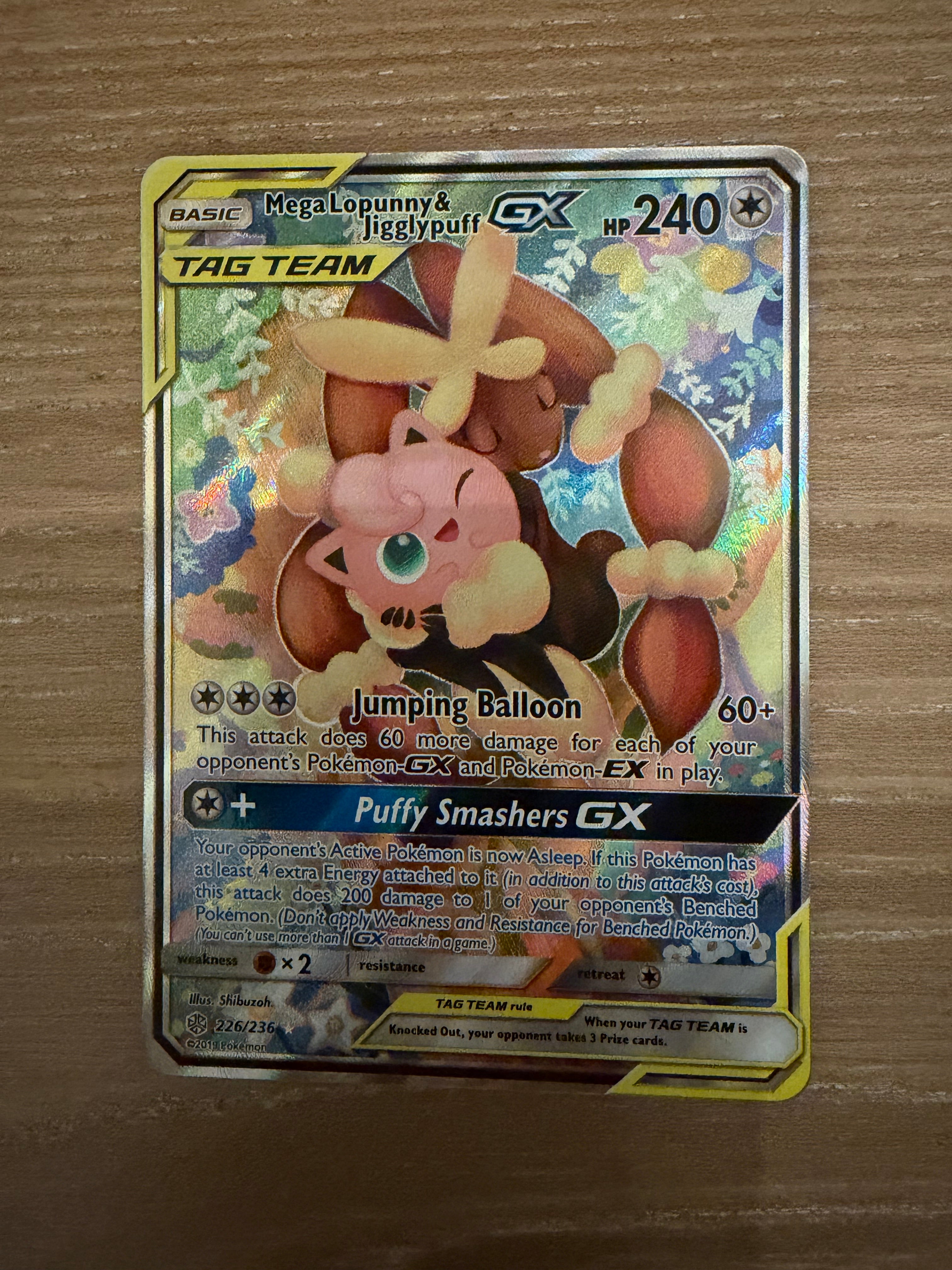 Mega Lopunny & Jigglypuff GX (Alternate Full Art) - SM - Cosmic Eclipse (SM12)
