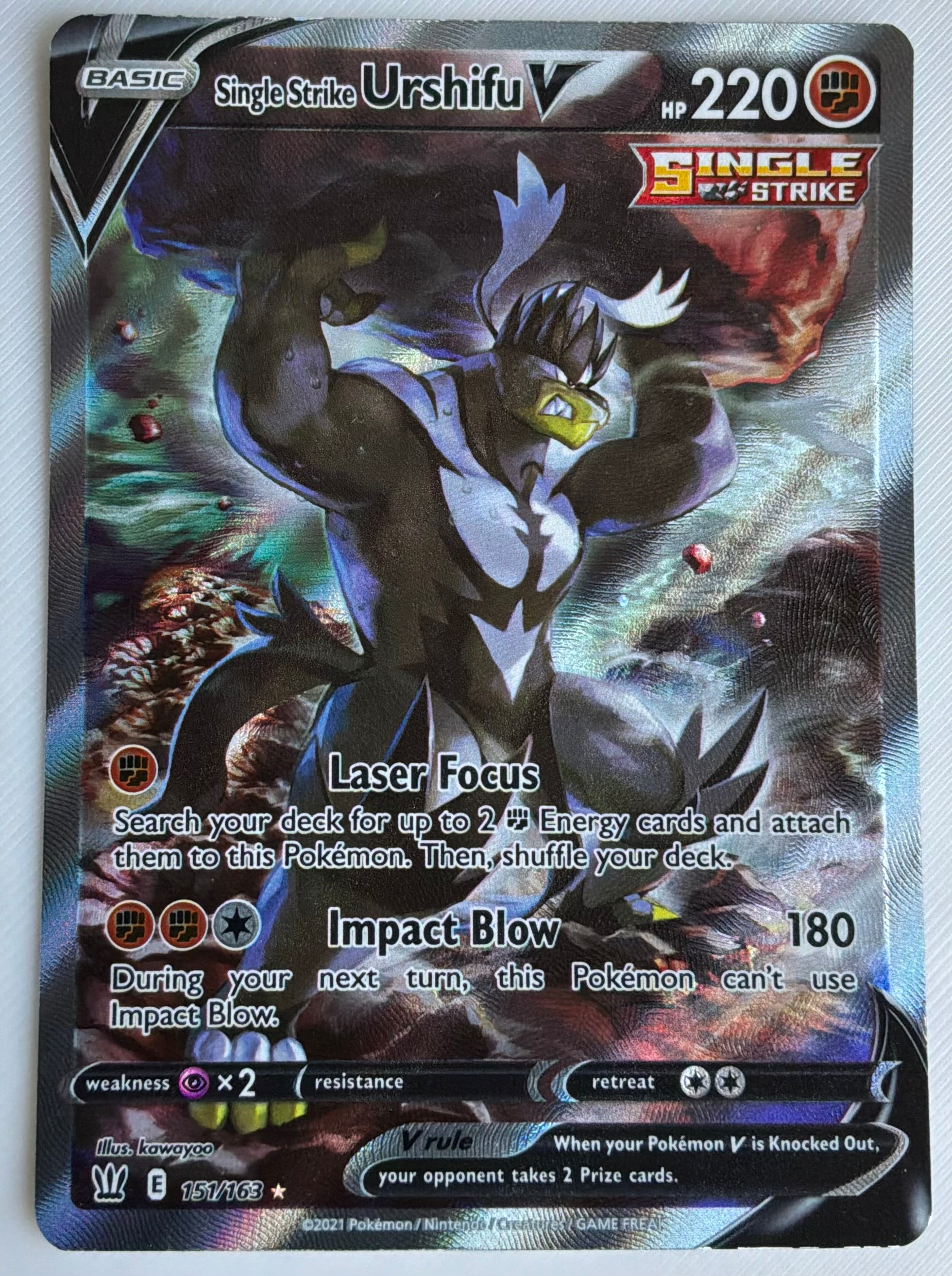 Single Strike Urshifu V (Alternate Full Art) 151/163