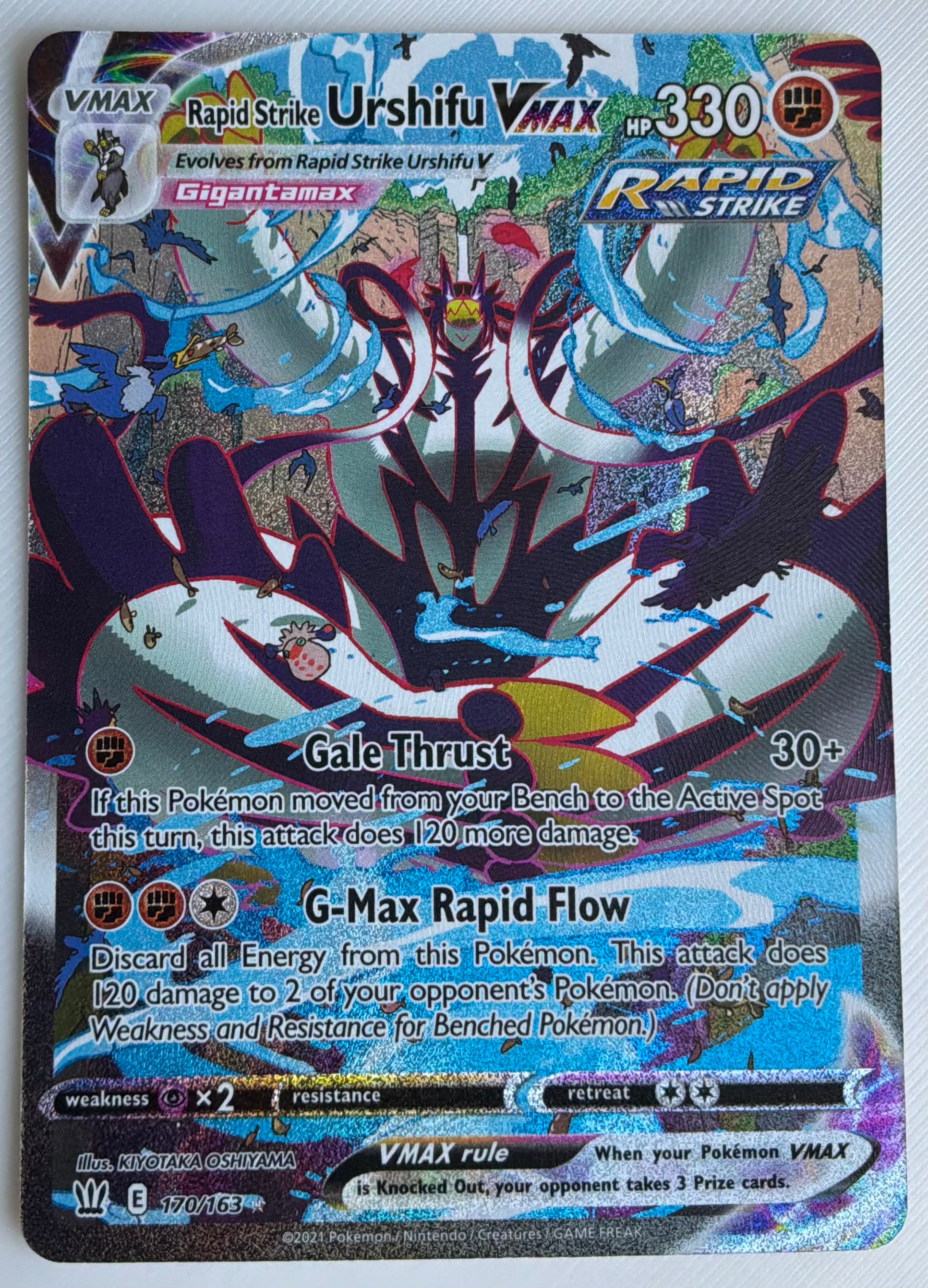 Rapid Strike Urshifu VMAX (Alt Art Secret) 170/163