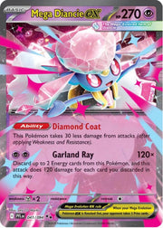 Mega Diancie Ex #41 Pokemon Phantasmal Flames