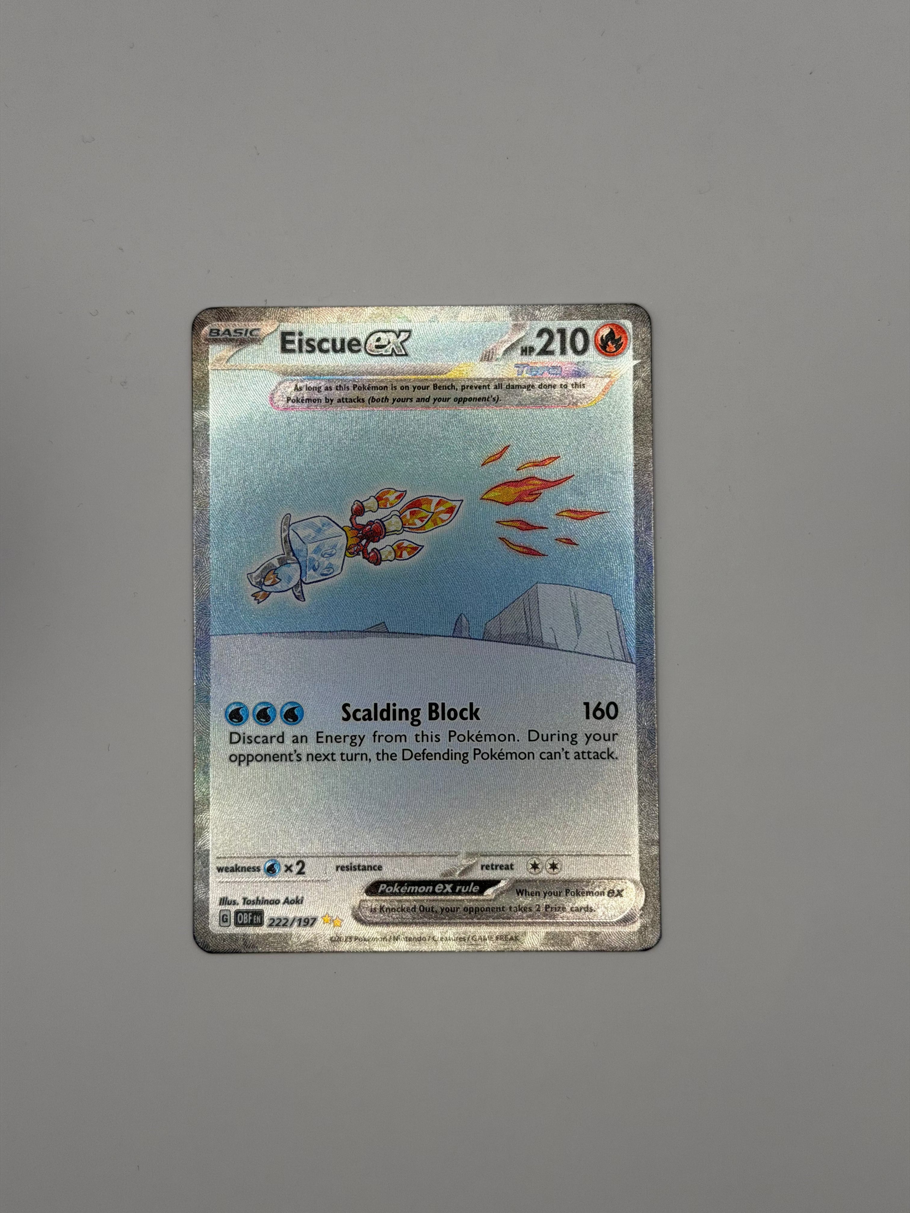 222/197 Eiscue ex - Obsidian Flames