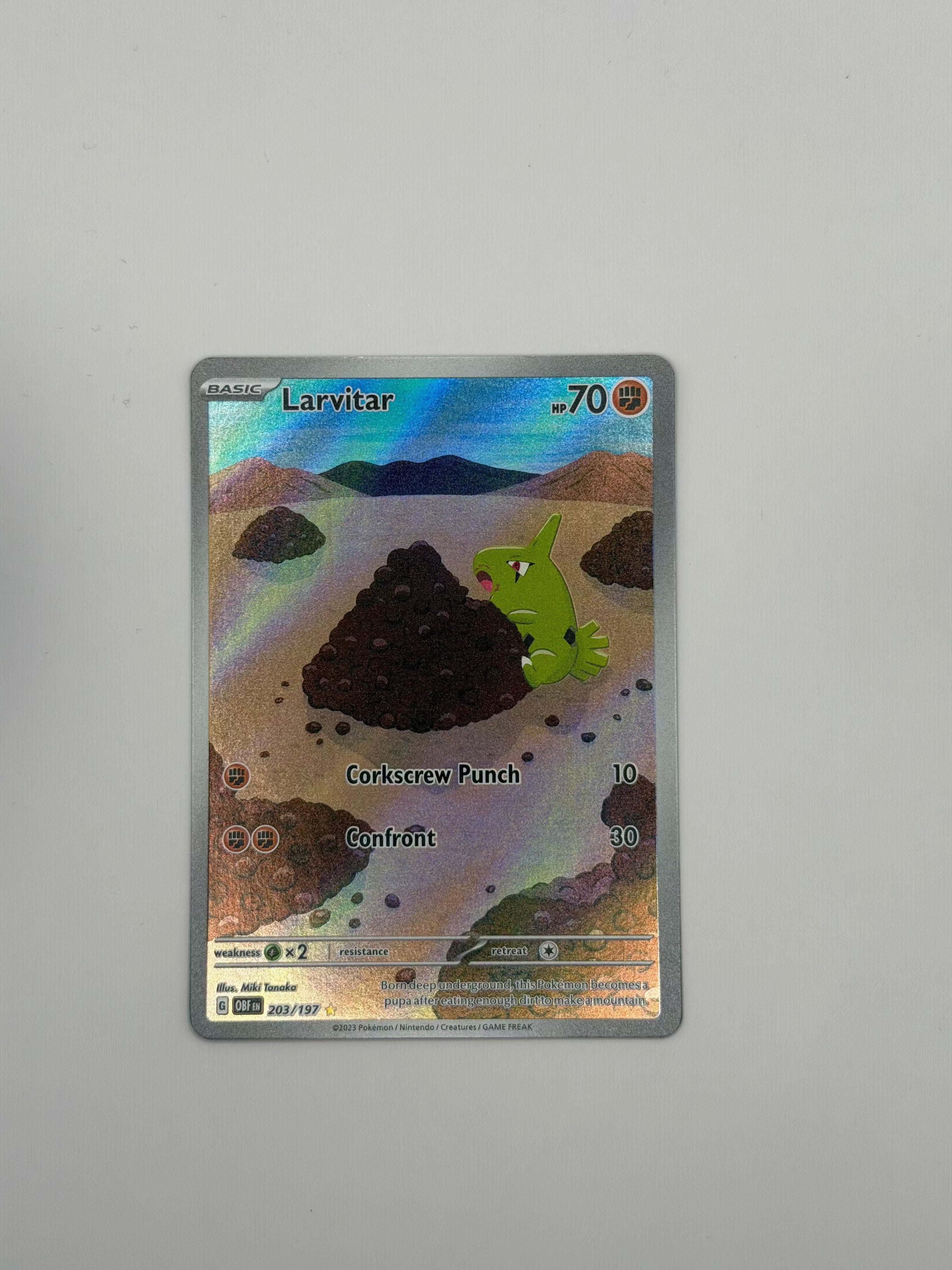 203/197 Larvitar - Obsidian Flames