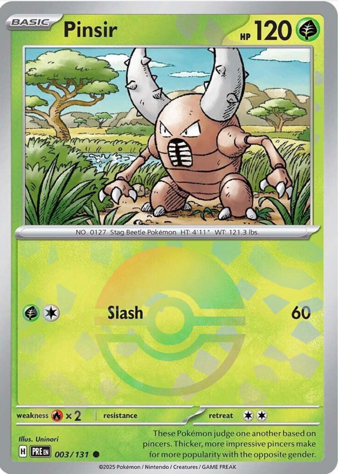 Pinsir [Poke Ball] #3 Pokemon Prismatic Evolutions
