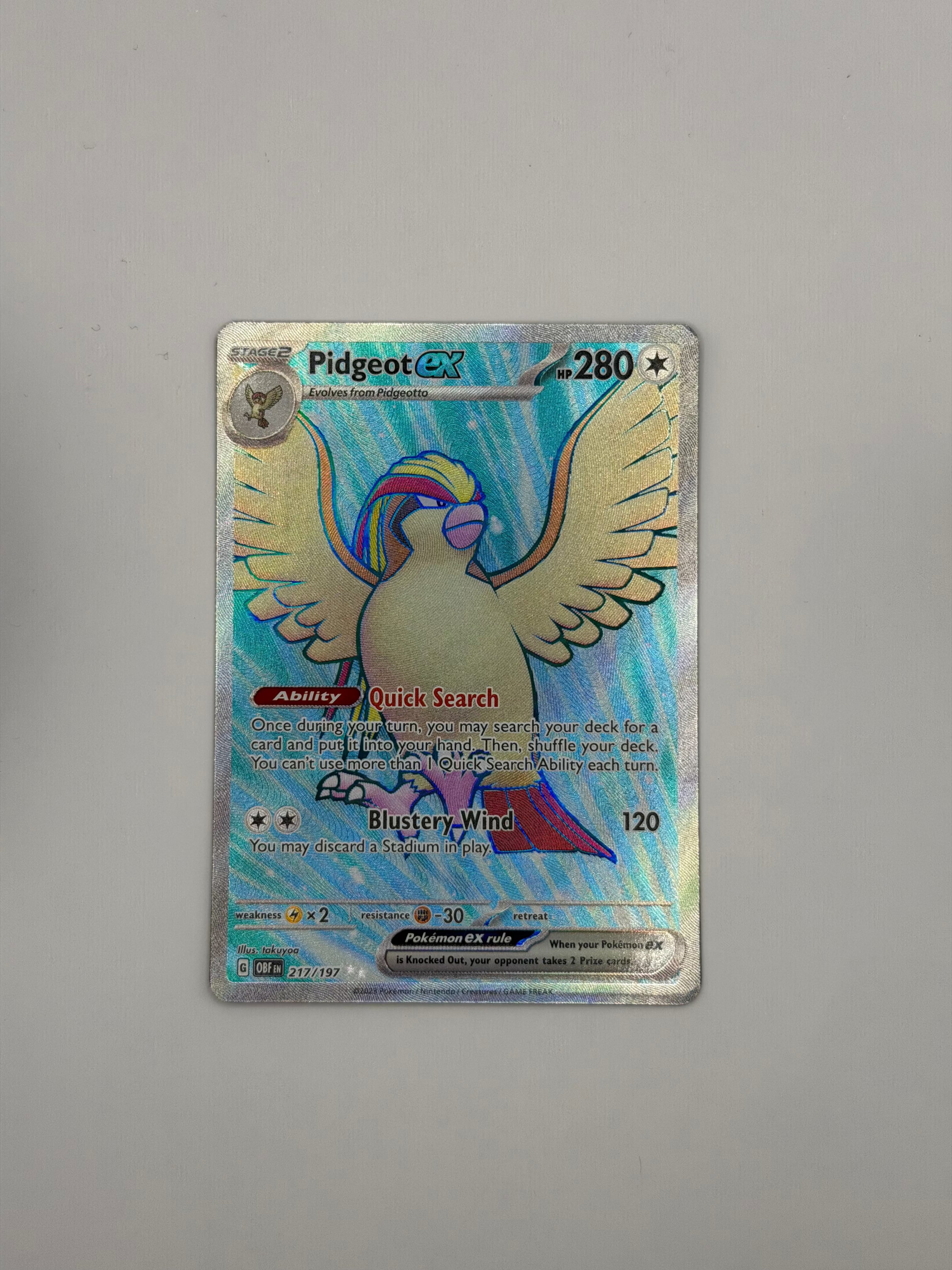 217/197 Pidgeot ex - Obsidian Flames