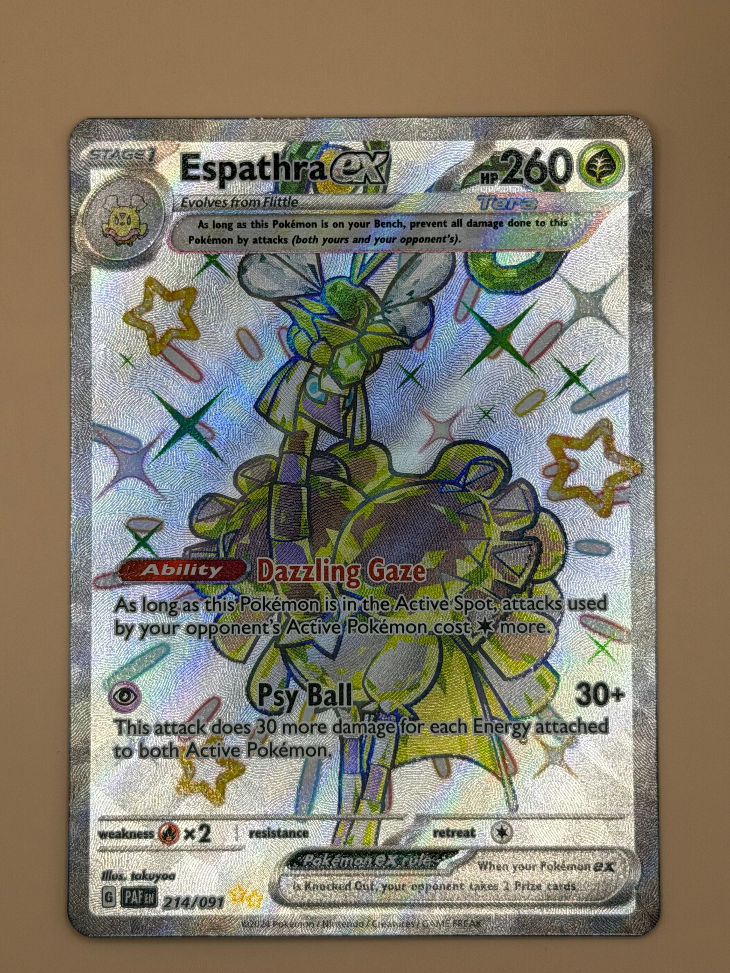 214/091 Espathra ex - Paldean Fates
