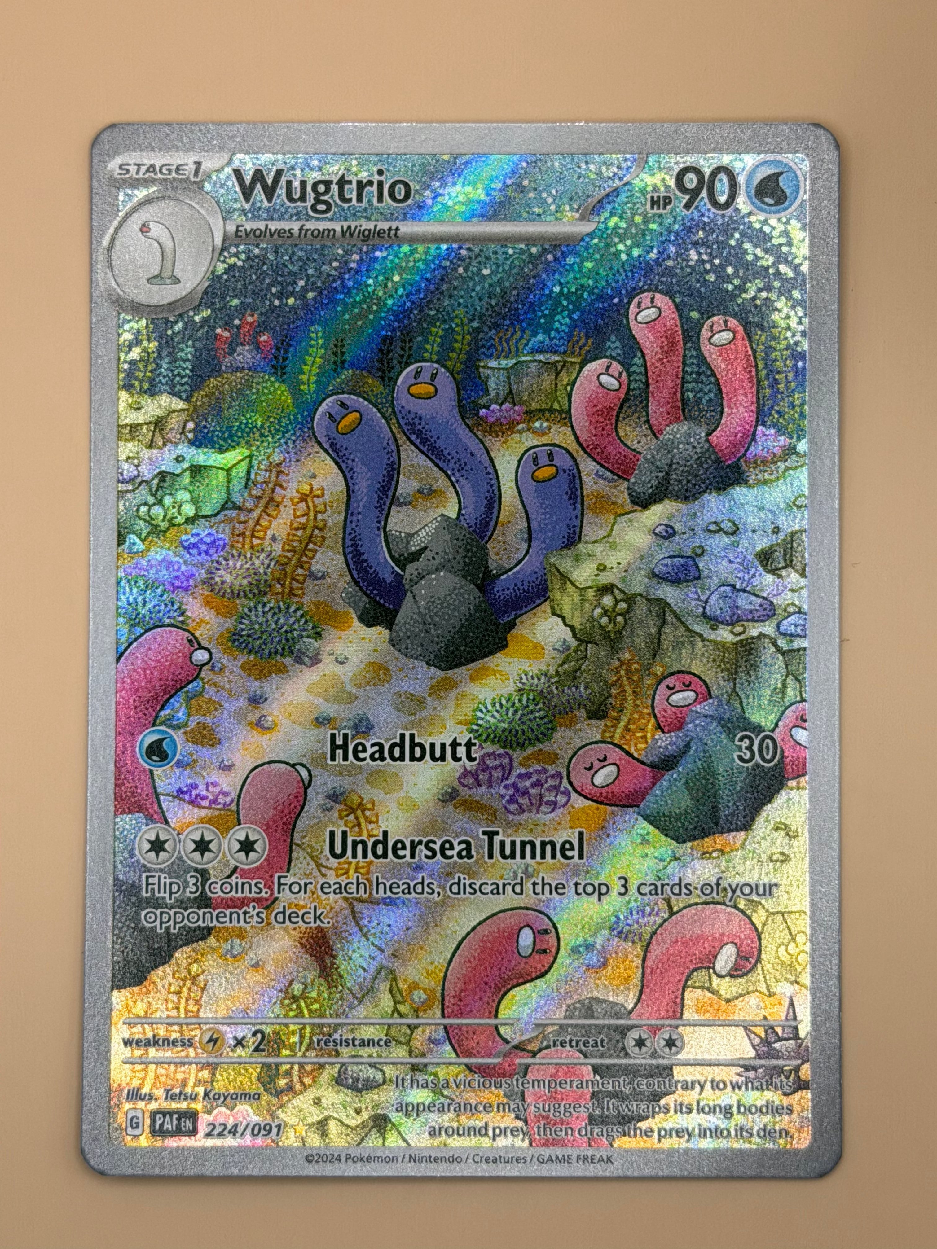 224/091 Wugtrio - Paldean Fates